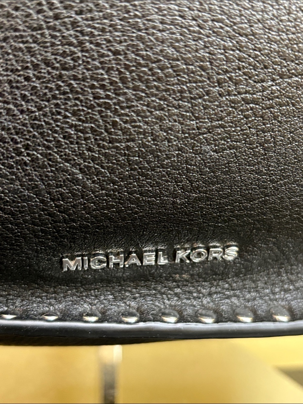 Michael Kors Astor Large Black Leather Studded Slouchy Relaxed Hobo Shoulder Bag - Picture 7 of 16